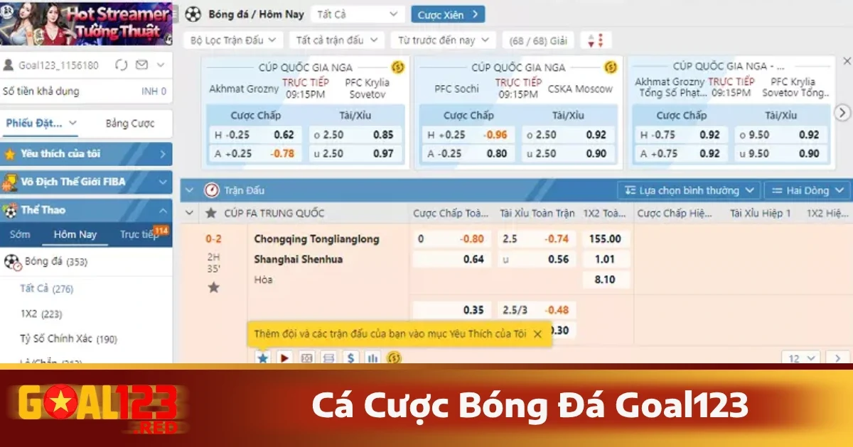 Chơi cá cược kèo châu Á và châu Âu khi cá cược bóng đá Goal123